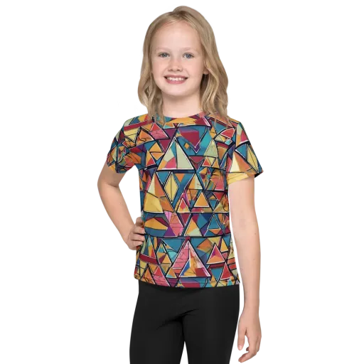 Color Theory Clash on a Kids Crew Neck T-Shirt