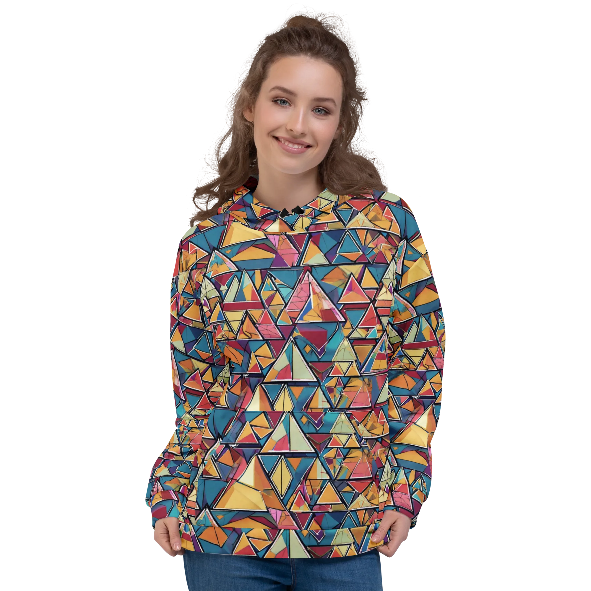 Color Theory Clash on Hoodie — Front