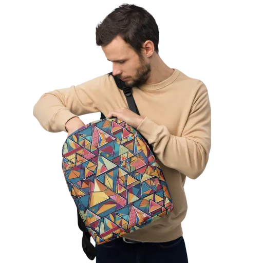 Color Theory Clash on a Minimalist Backpack