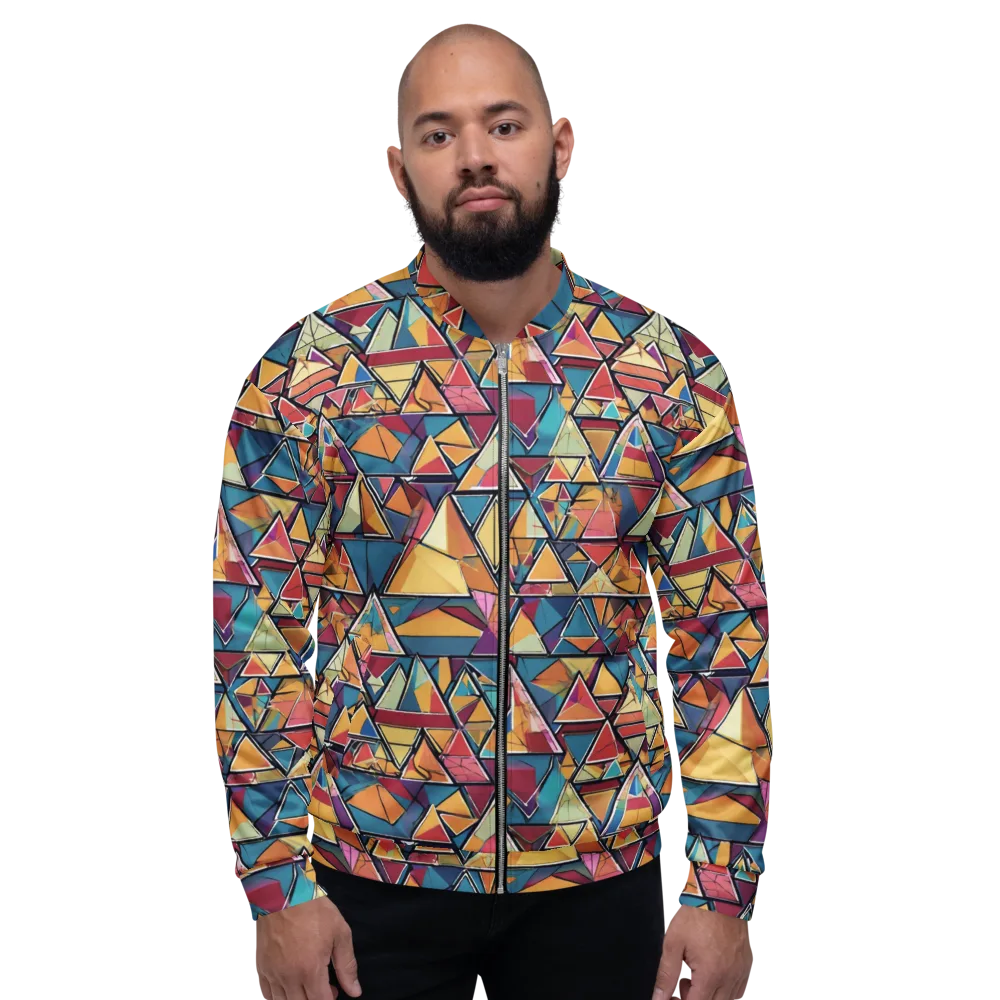 Color Theory Clash on Bomber Jacket — Front