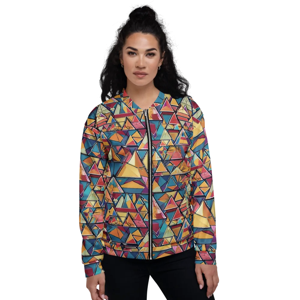 Color Theory Clash on Bomber Jacket — Front