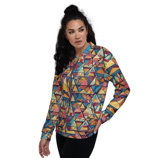 Color Theory Clash on a Bomber Jacket