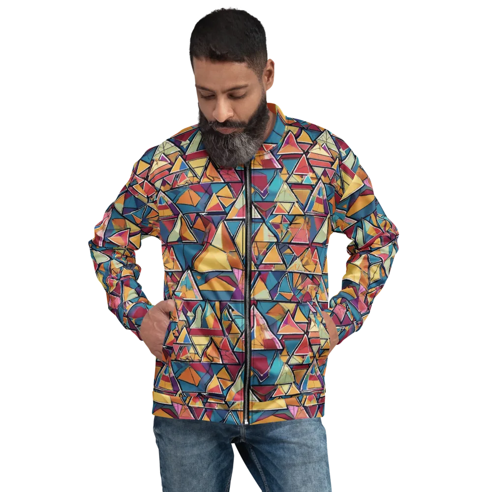 Color Theory Clash on Bomber Jacket — Front