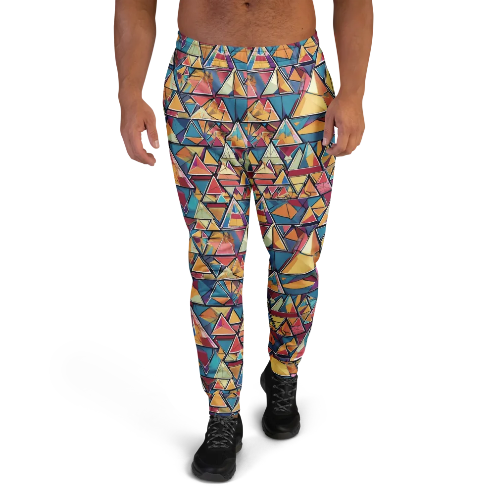 Color Theory Clash on Men's Joggers — Front