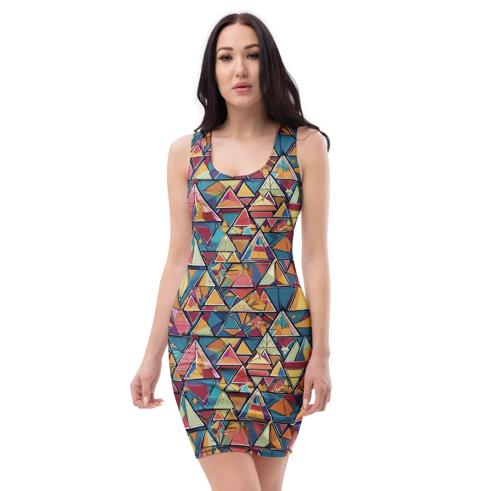 Color Theory Clash on Bodycon Dress — Front