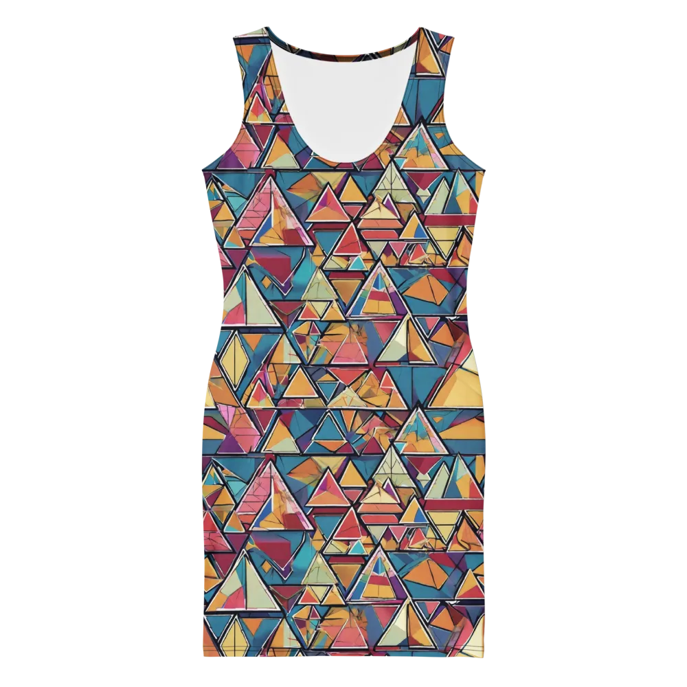 Color Theory Clash on Bodycon Dress — Front
