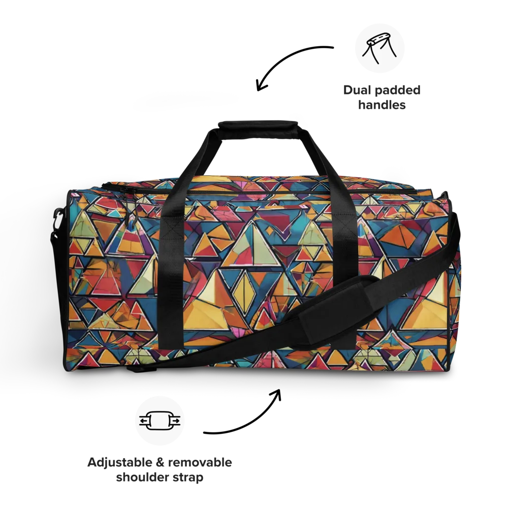 Color Theory Clash on Duffle Bag — Front