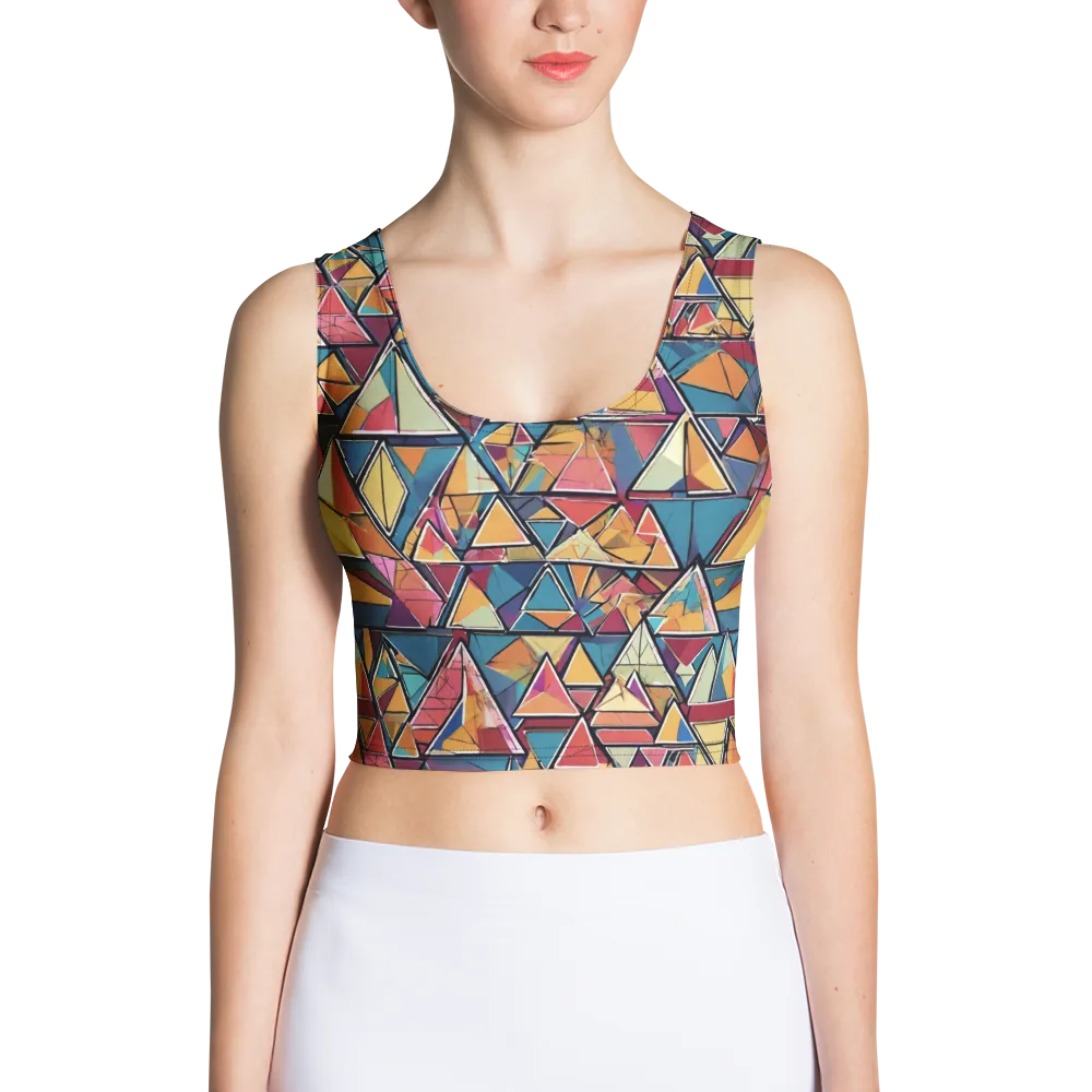 Color Theory Clash on Crop Top — Front