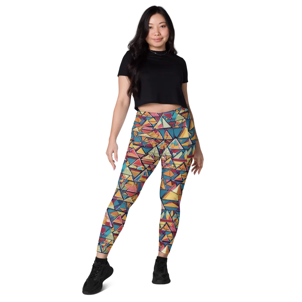 Color Theory Clash on Leggings with Pockets — Front