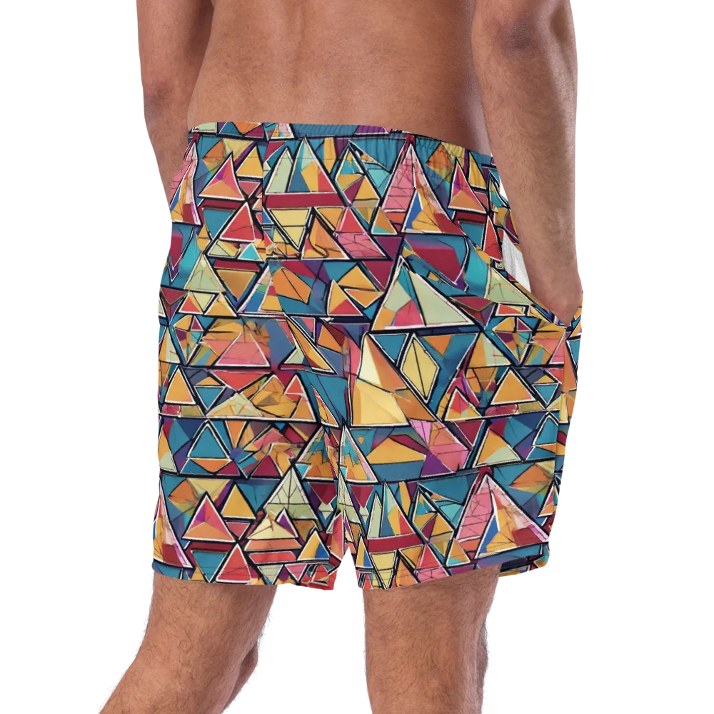 Color Theory Clash on Swim Trunks — Right Back