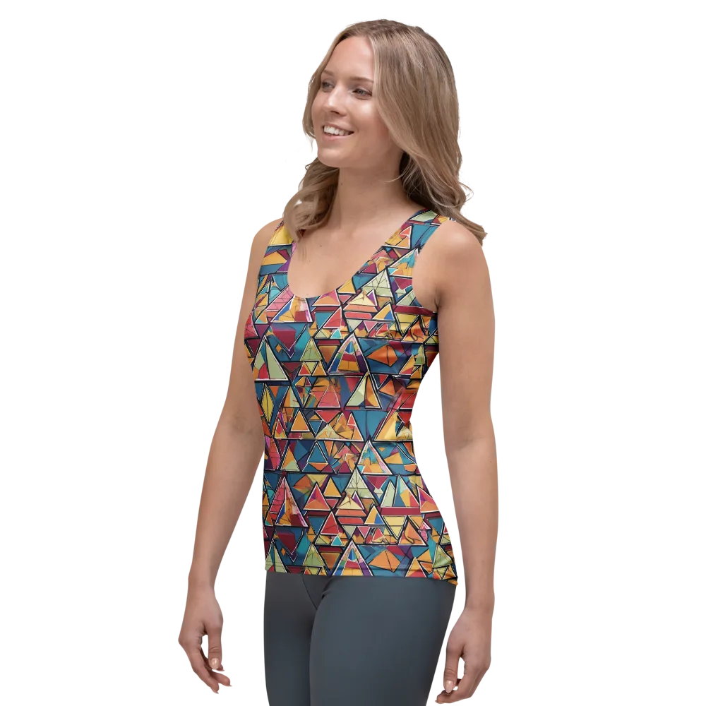 Color Theory Clash on Women's Tank Top — Left Front