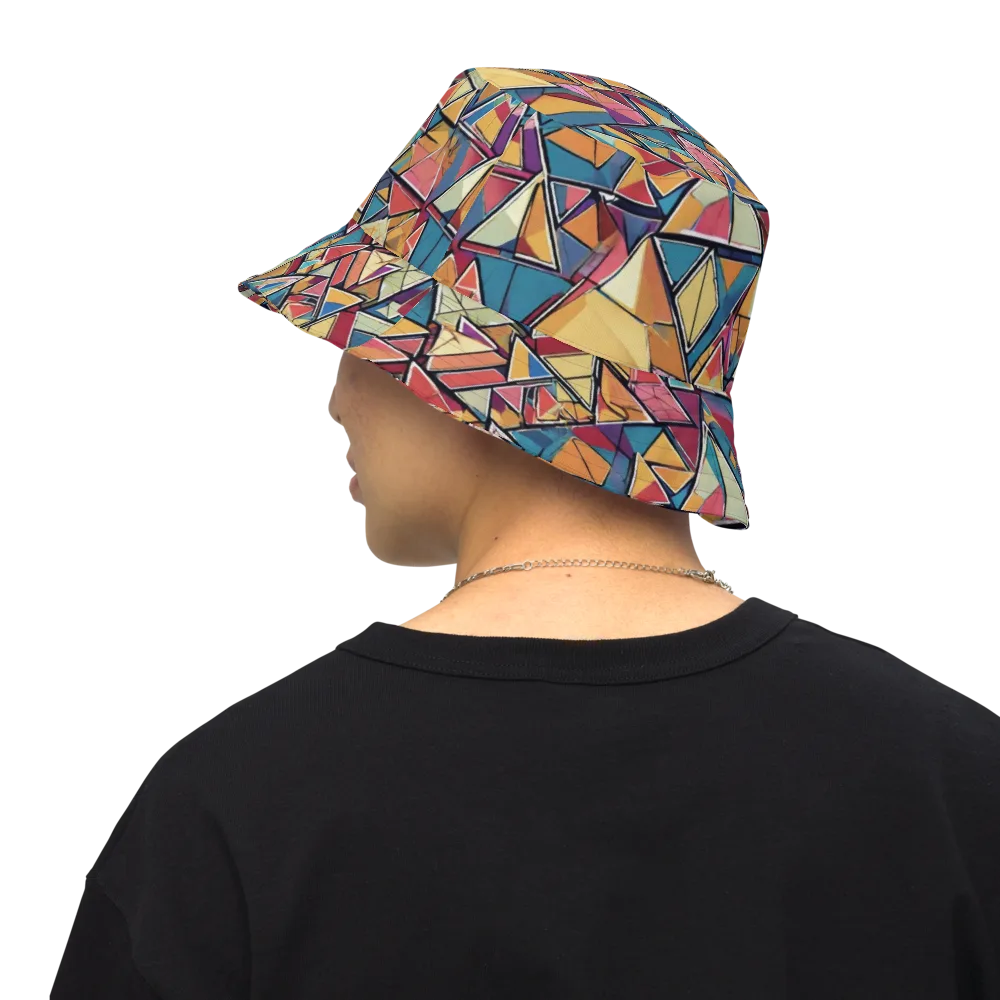 Color Theory Clash on Reversible Bucket Hat — Back Inside