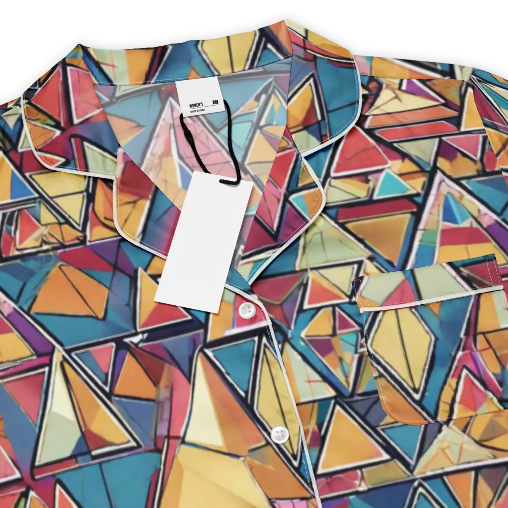 Color Theory Clash on Women's Short Sleeve Pajama Top — Product details