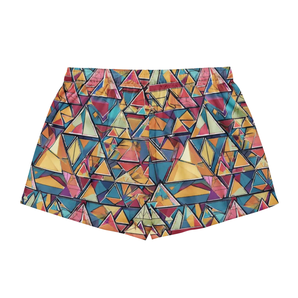 Color Theory Clash on Women's Pajama Shorts — Back