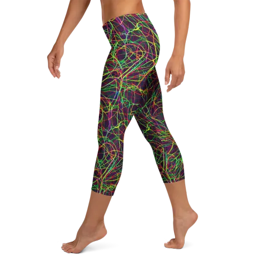 Luminous Labyrinth on a Capri Leggings