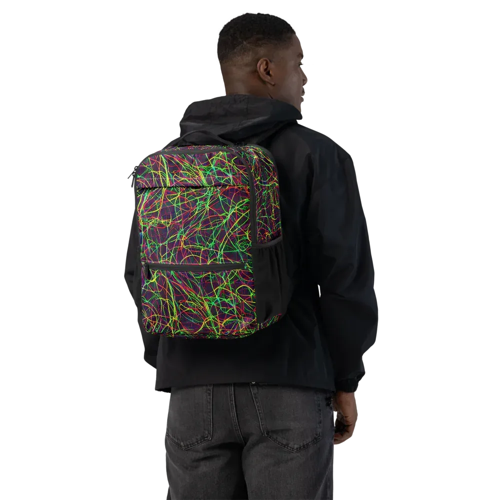 Luminous Labyrinth on Utility Backpack — Back