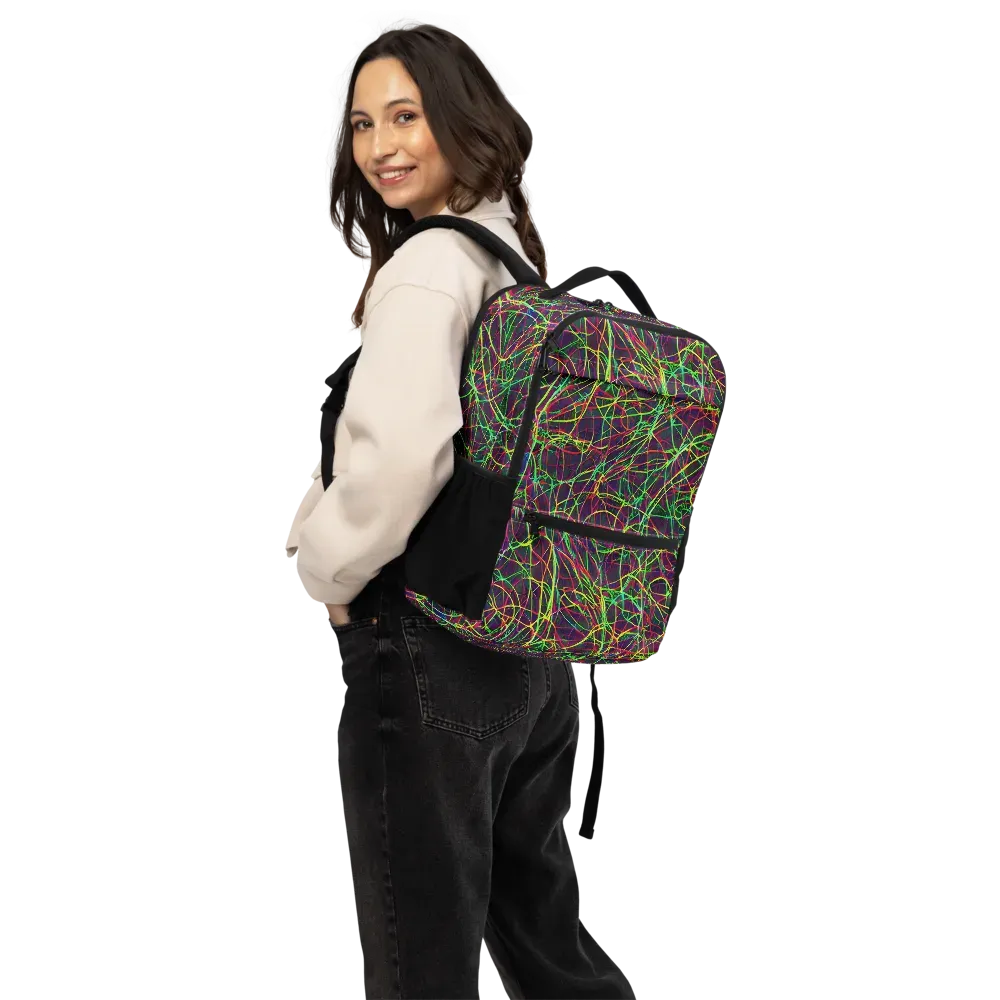 Luminous Labyrinth on Utility Backpack — Back