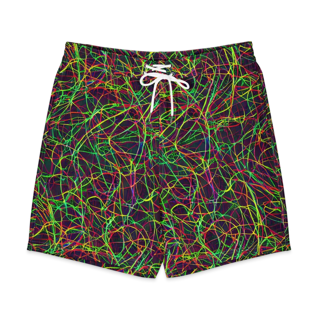 Luminous Labyrinth on Men's Board Shorts — Front