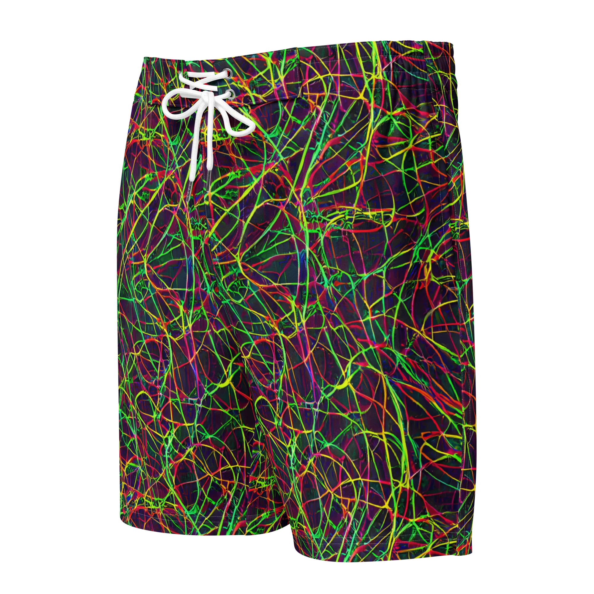 Luminous Labyrinth on Men's Board Shorts — Front