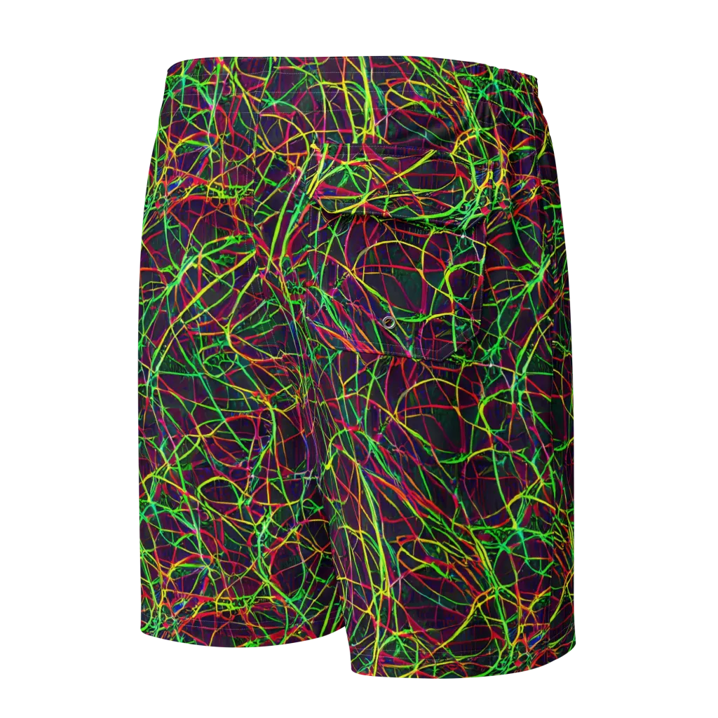 Luminous Labyrinth on Men's Board Shorts — Back