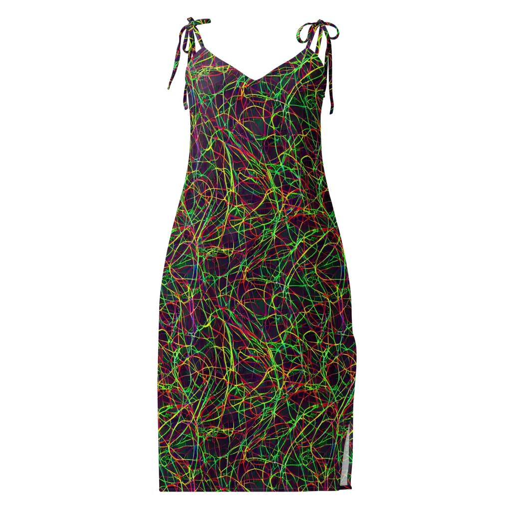 Luminous Labyrinth on Slip Dress — Front