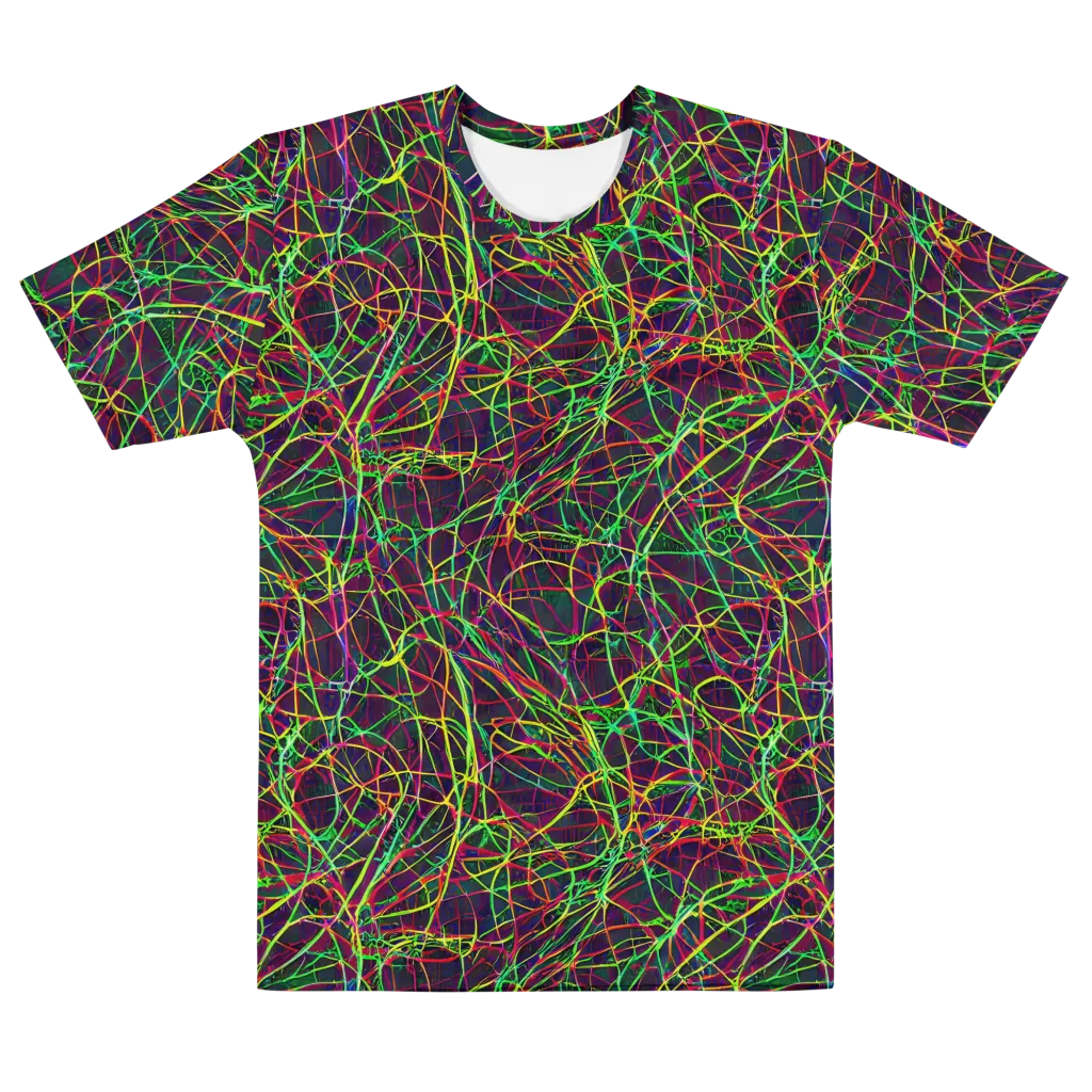 Luminous Labyrinth on Men's Cotton Crew Neck T-Shirt — Front