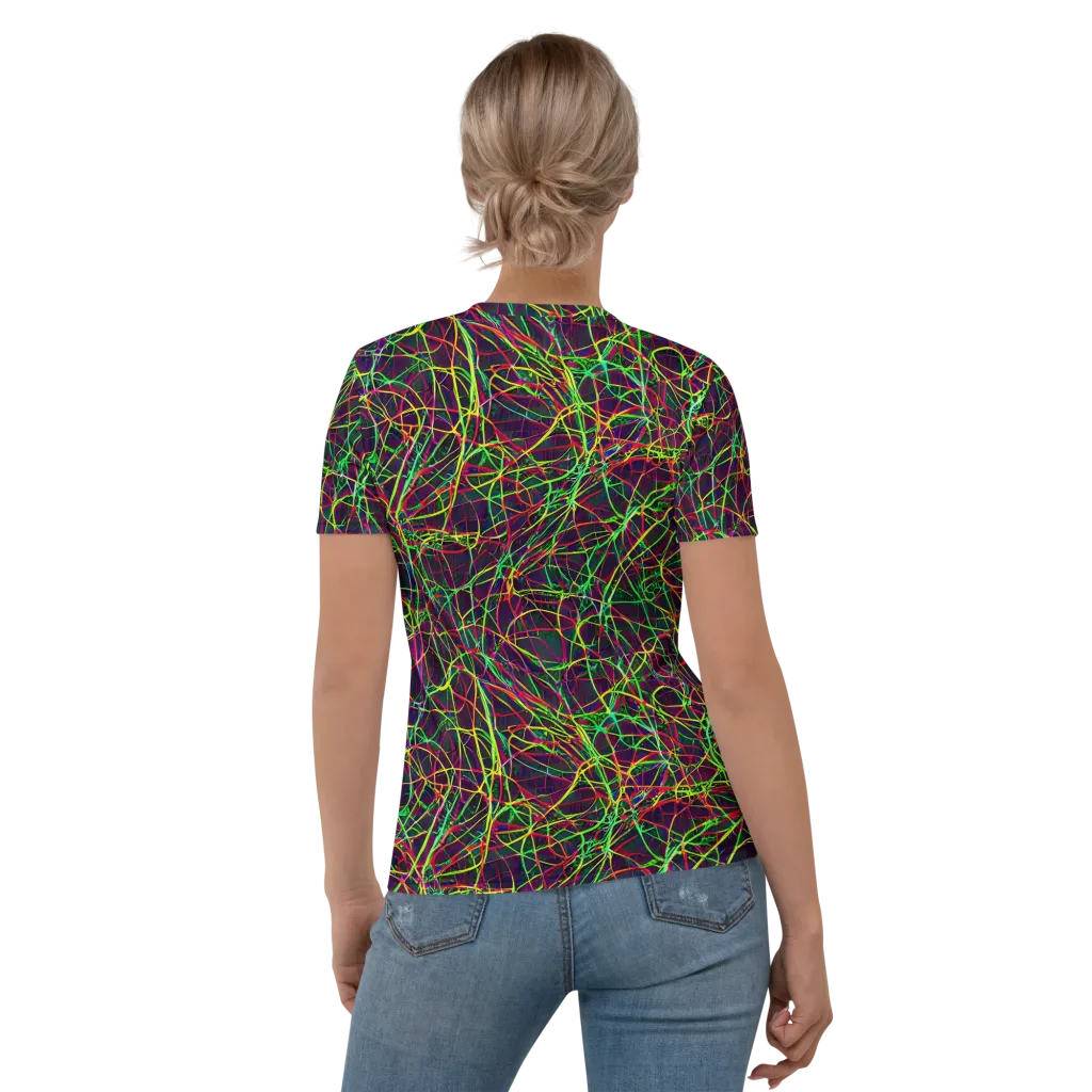 Luminous Labyrinth on Women's Crew Neck T-Shirt — Back
