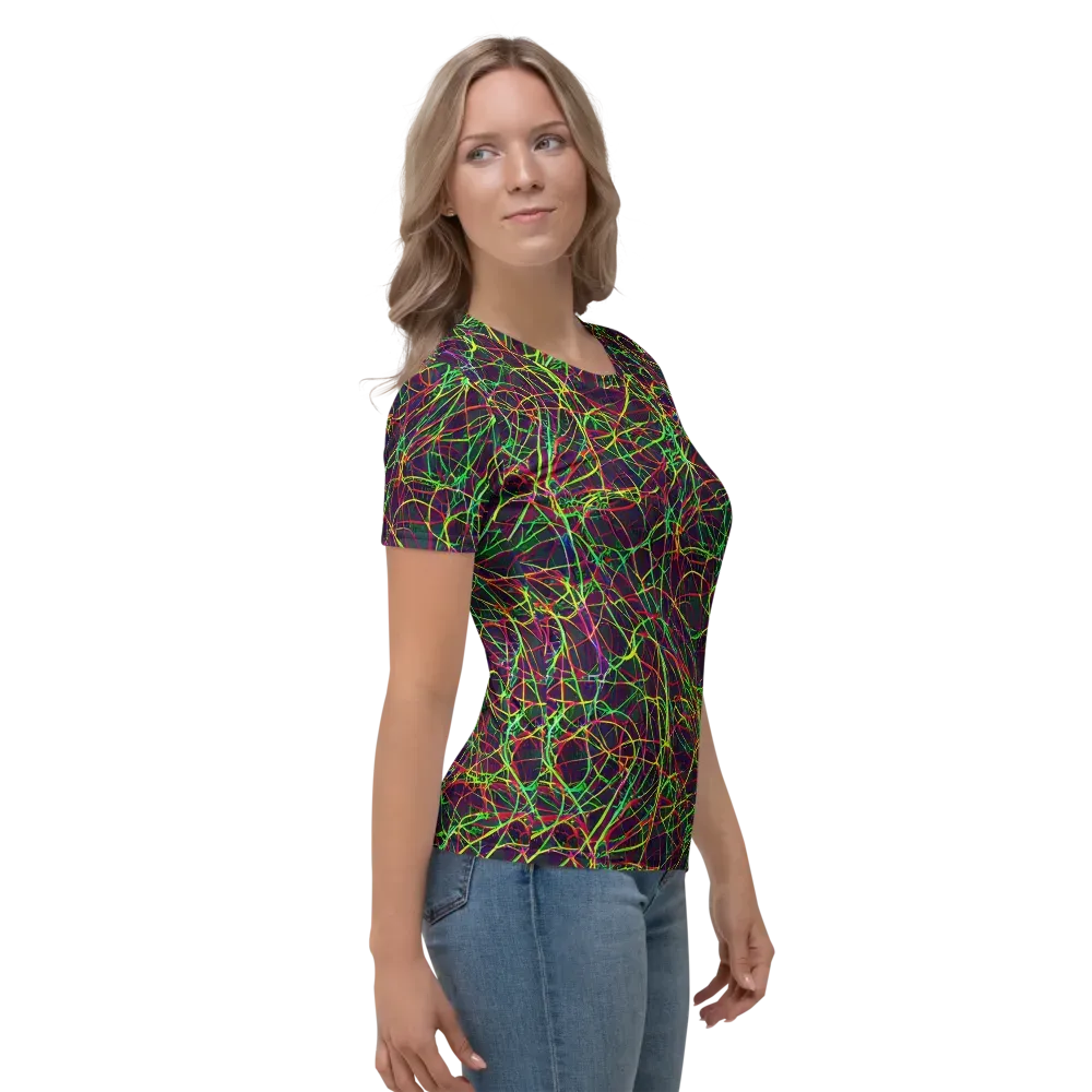 Luminous Labyrinth on Women's Crew Neck T-Shirt — Right