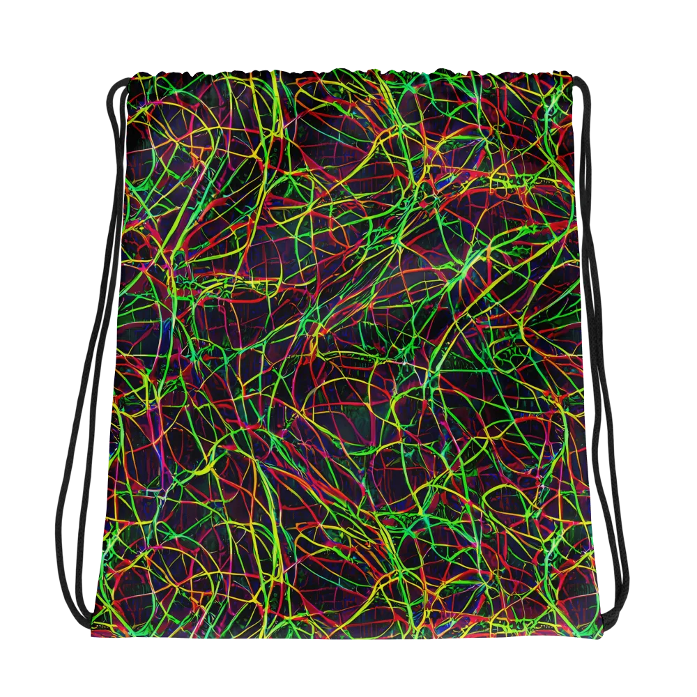 Luminous Labyrinth on Drawstring Bag — Photo