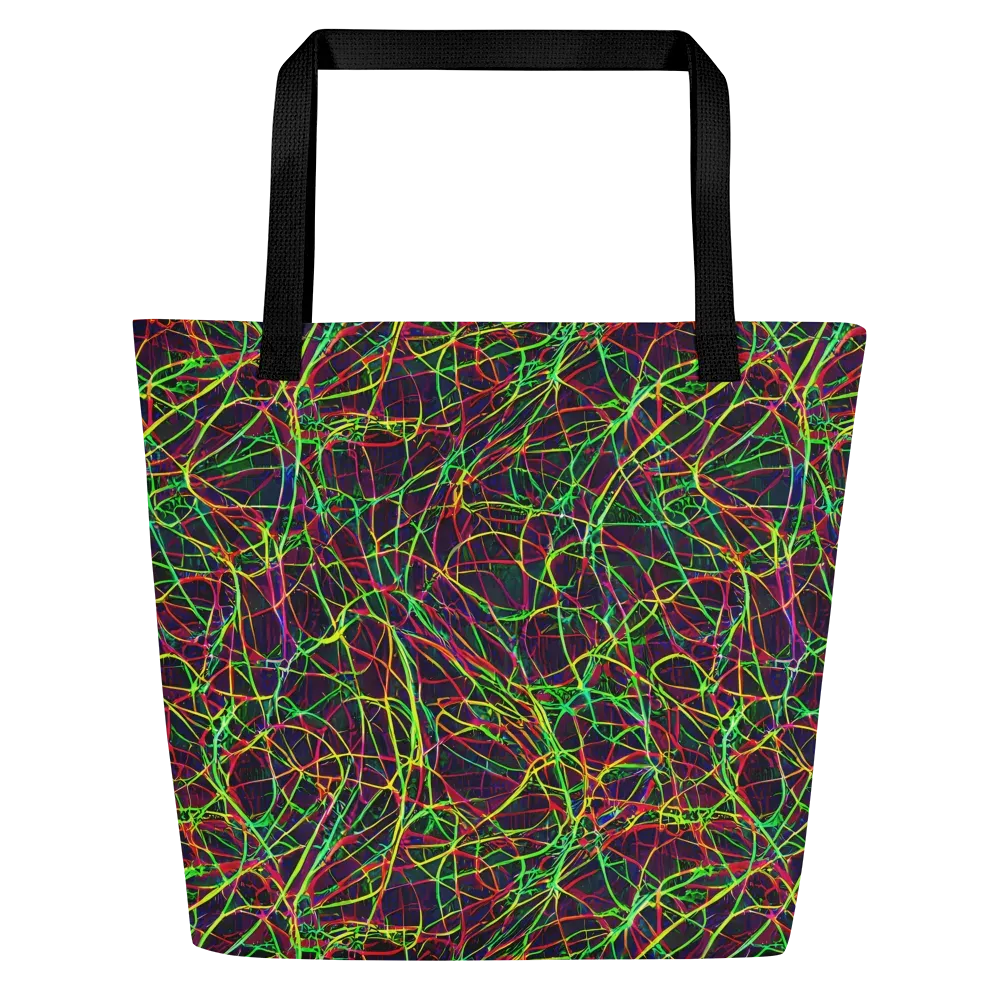 Luminous Labyrinth on Large Tote Bag W/ Pocket — Front