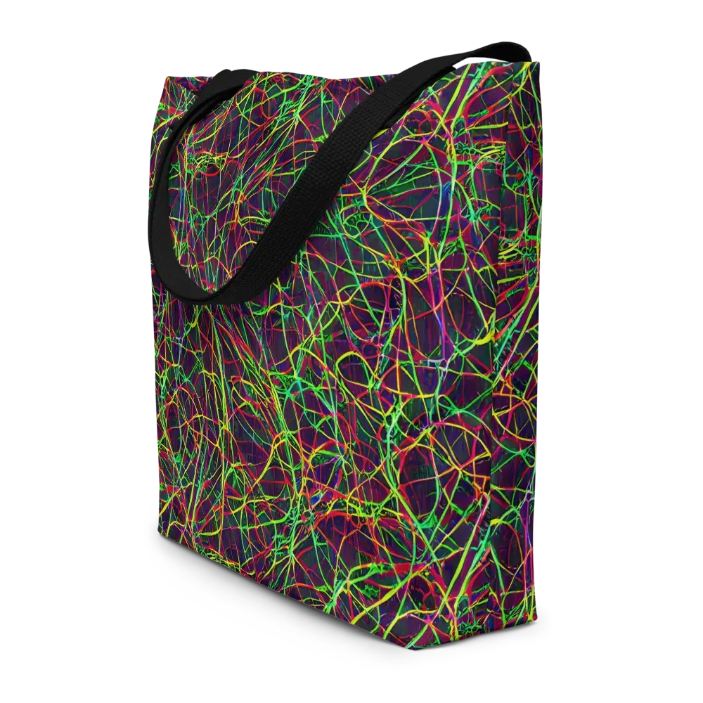 Luminous Labyrinth on Large Tote Bag W/ Pocket — Front