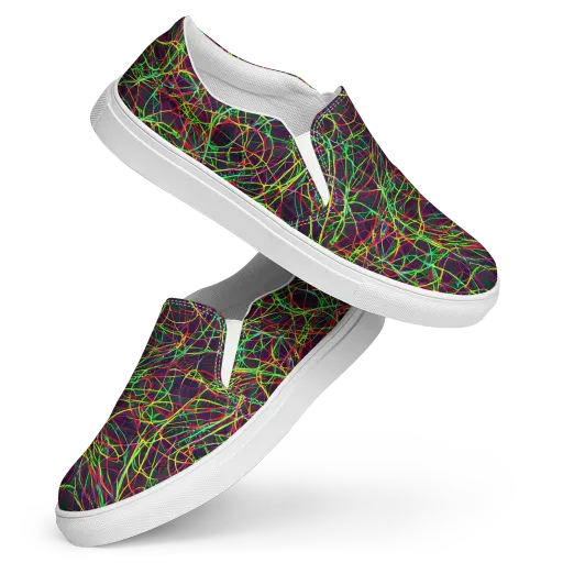Luminous Labyrinth on a Women's Slip-On Canvas Shoes