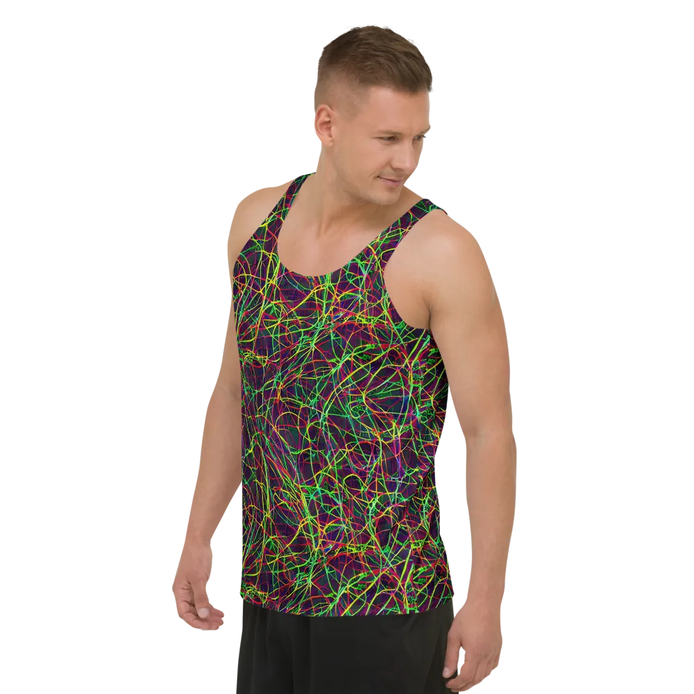 Luminous Labyrinth on Men's Tank Top — Left Front