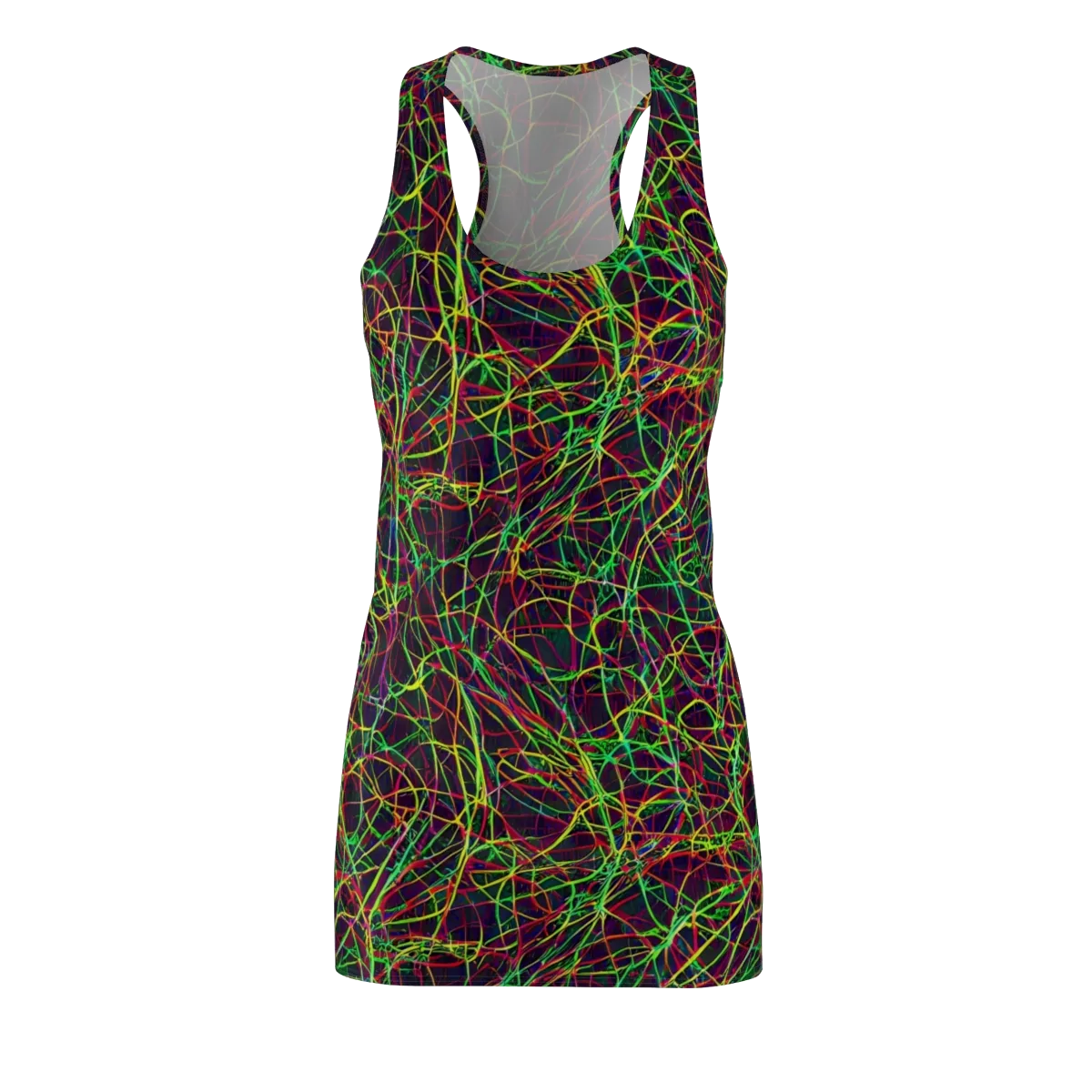 Luminous Labyrinth on Racerback Dress — Front