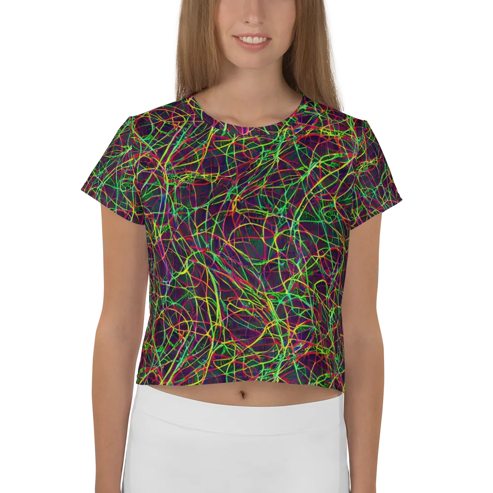 Luminous Labyrinth on Crop Tee — Front