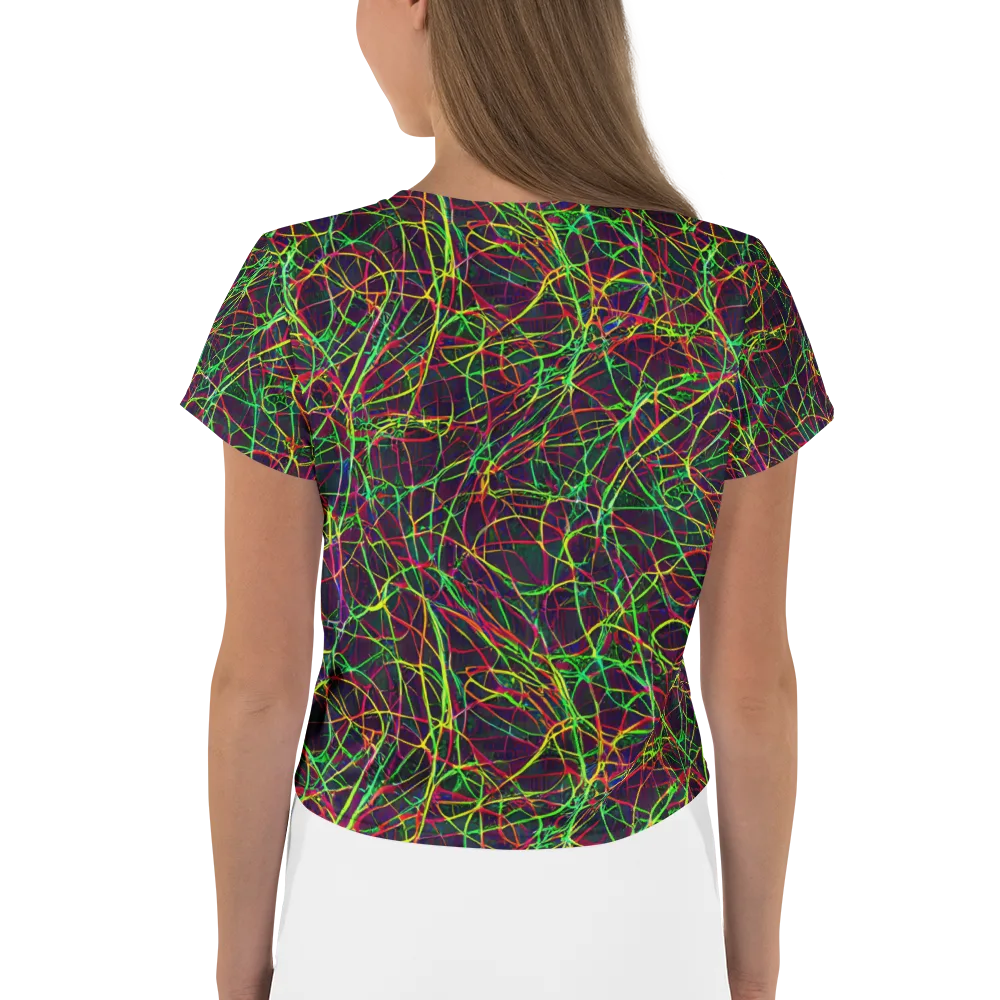 Luminous Labyrinth on Crop Tee — Back
