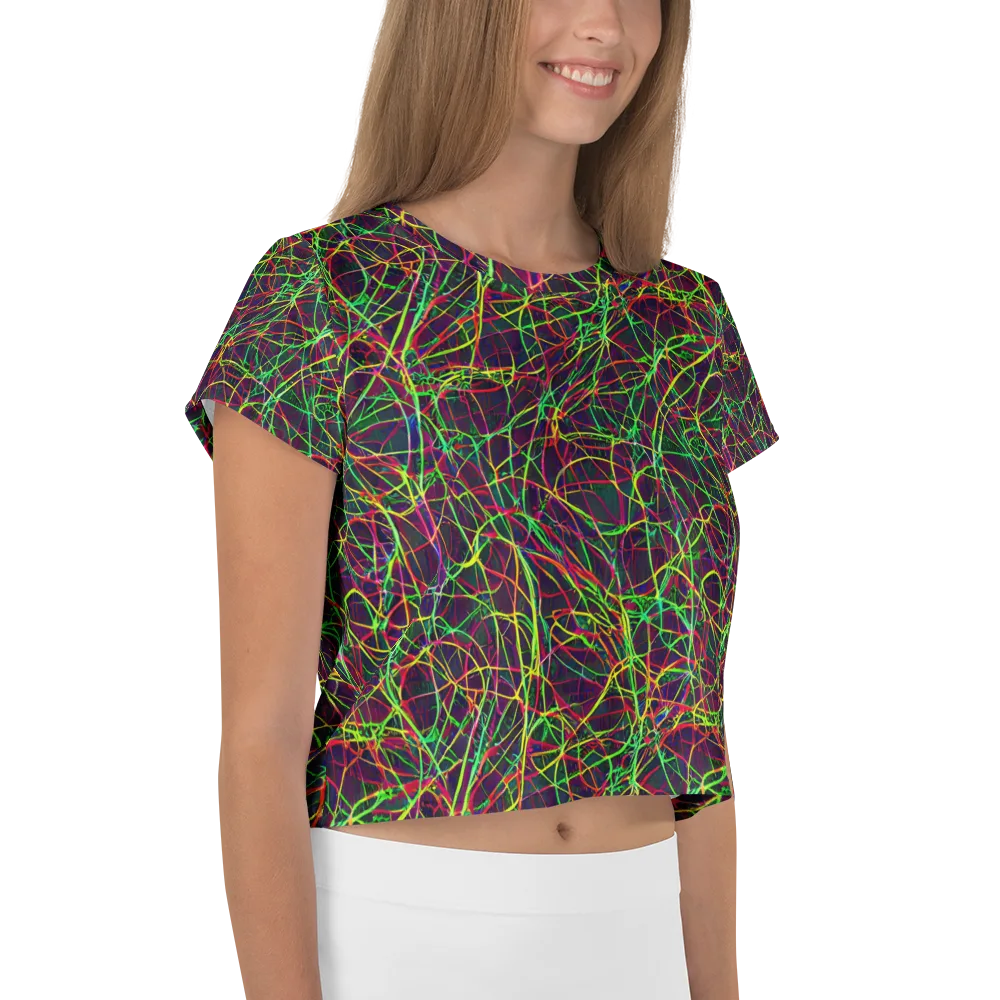 Luminous Labyrinth on Crop Tee — Right