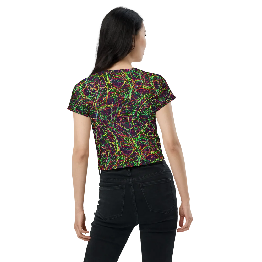 Luminous Labyrinth on Crop Tee — Back