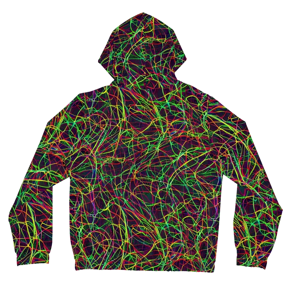 Luminous Labyrinth on Women's Full-Zip Hoodie — Back