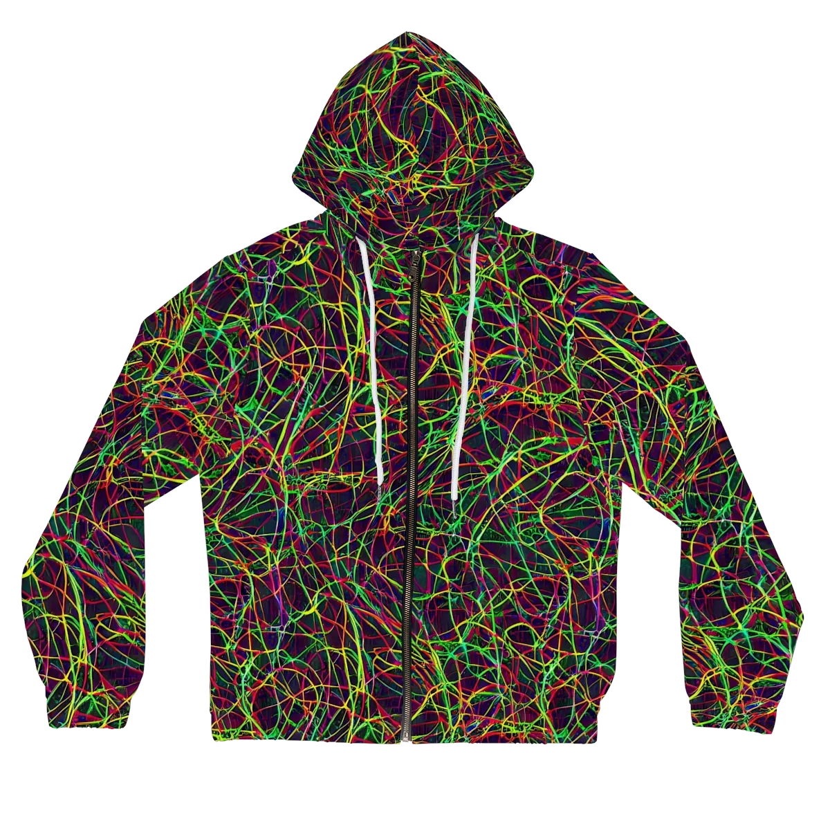 Luminous Labyrinth on Women's Full-Zip Hoodie — Front