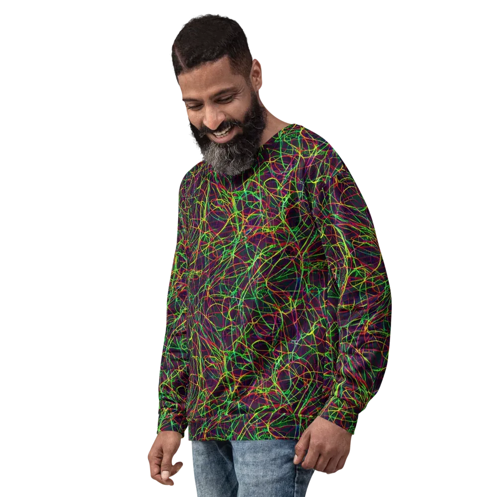 Luminous Labyrinth on Sweatshirt — Left Front
