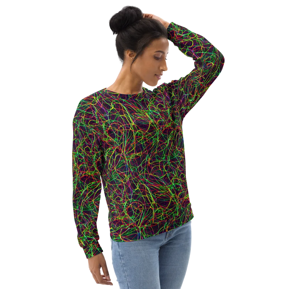 Luminous Labyrinth on Sweatshirt — Right Front