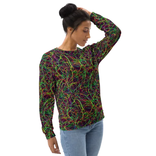 Luminous Labyrinth on a Sweatshirt