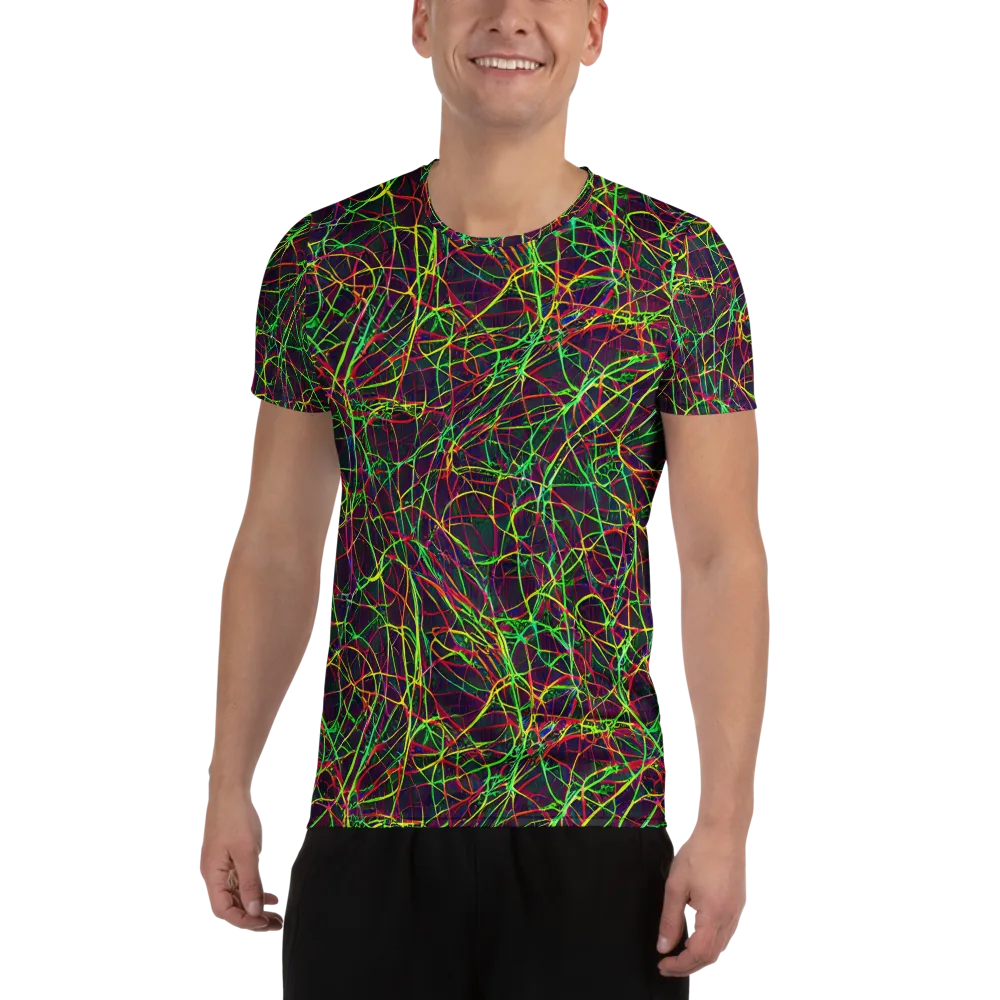 Luminous Labyrinth on Men's Athletic T-Shirt — Front