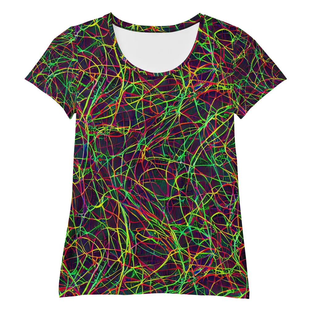 Luminous Labyrinth on Women's Athletic T-Shirt — Front