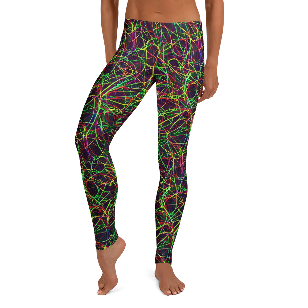 Luminous Labyrinth on Leggings — Front