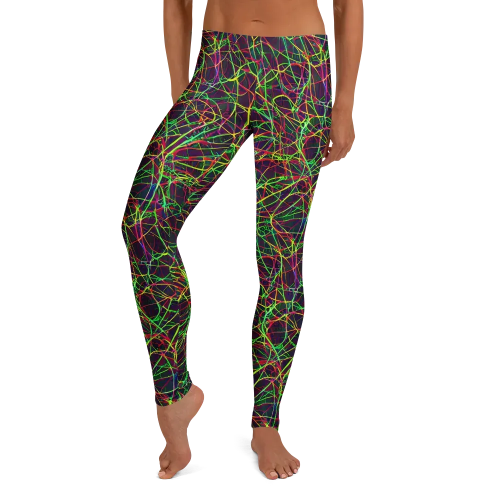 Luminous Labyrinth on Leggings — Front