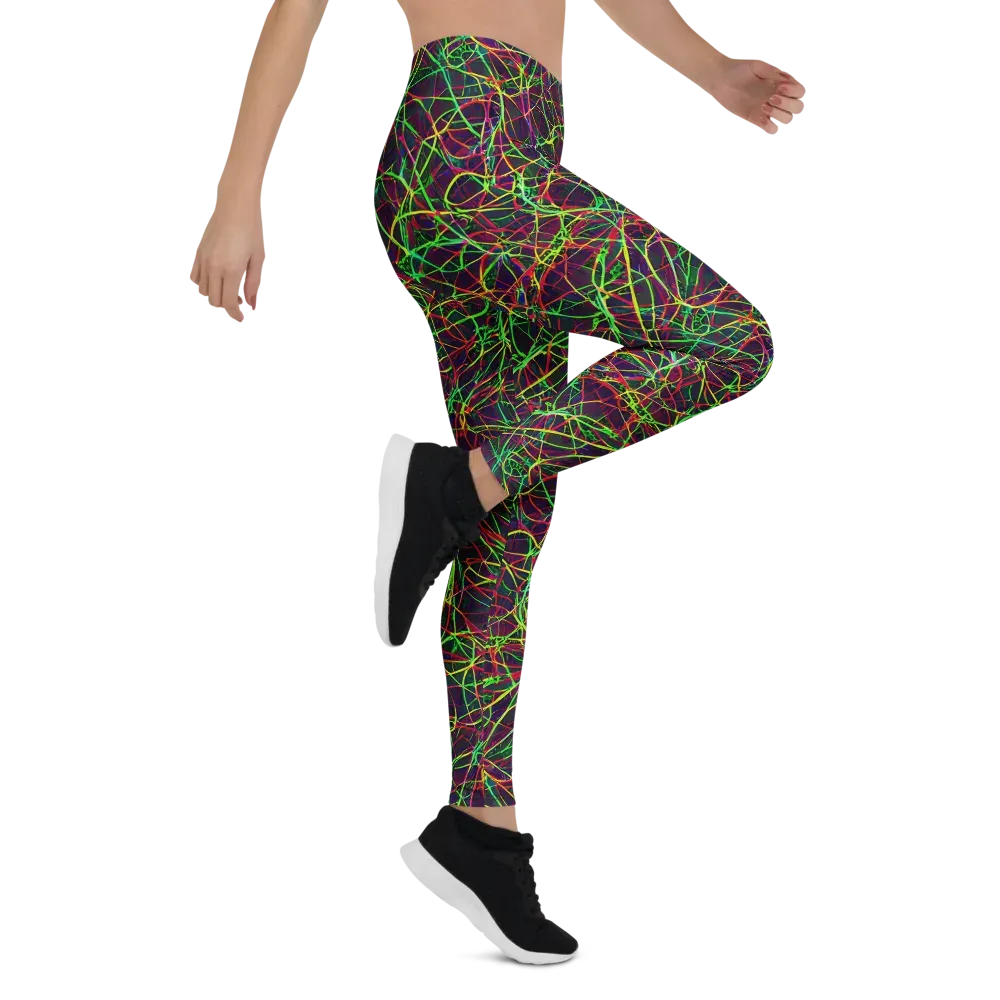 Luminous Labyrinth on Leggings — Right