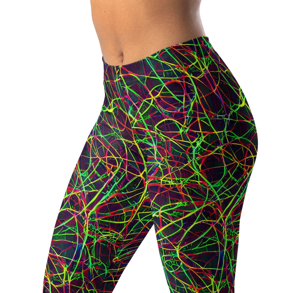 Luminous Labyrinth on Leggings — Left Front