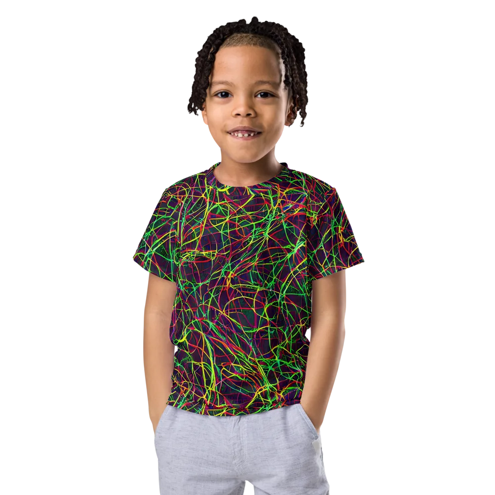 Luminous Labyrinth on Kids Crew Neck T-Shirt — Front